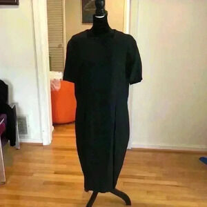 Black short sleeved dress with jacket, 14